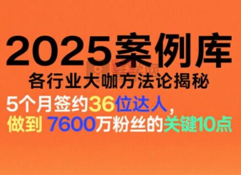 2025案例库,收录各行业大咖的方法论,各行业大咖方法论揭秘