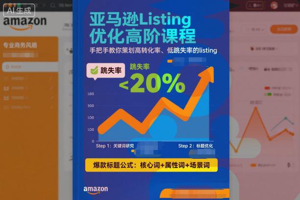 亚马逊Listing优化高阶课程，手把手教你策划高转化率、低跳失率的listing-喜学网
